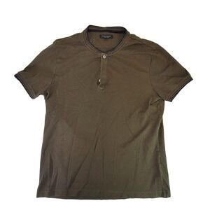 Banana Republic‎ Luxury Touch Olive Green Short Sleeve Men's M Polo Shirt